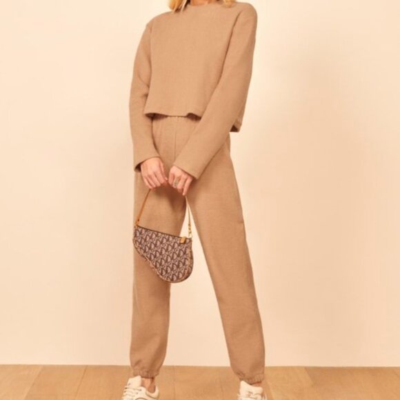 Reformation Rikki Two Piece Loungewear Joggers Set - Picture 1 of 9